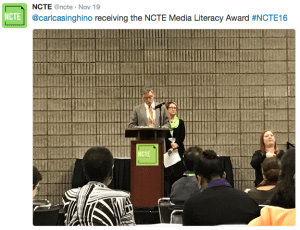 With NCTE President Susan Howser at #NCTE16